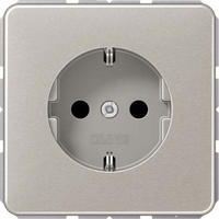 JUNG CD1520PT, Jung CD1520PT SCHUKO Steckdose (Aluminium eloxiert) Platin Serie CD