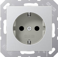 JUNG A1520AL, Jung A1520AL SCHUKO Steckdose (lackiertes Aluminium) Aluminium Serie A