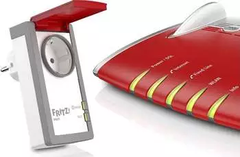 AVM FRITZ!DECT 210 Smart Home Steckdose Rot/Wei&szlig;