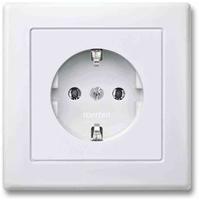 Merten MEG2301-1519, Merten MEG2301-1519 SCHUKO-Steckdose mit voller Abdeckplatte,