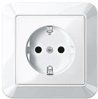 Merten MEG2300-1019 SCHUKO-Steckdose mit voller Abdeckplatte, BRS, Steckkl.,
