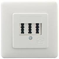 Rutenbeck TAE 3X6 NFN UP rw Telefondose Unterputz Wei&szlig;