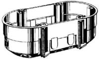 Kaiser 9062-02, KAISER 9062-02 Hohlwand Doppel-Ger&auml;te-Verbindungsdose Tiefe 47 mm