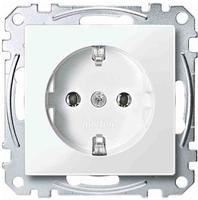 Merten SCHUKO-Steckdose pws/gl MEG2401-0319