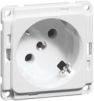 Peha Steckdose Schuko Einbau reinwei&szlig; 45 Grad 6711.02 WI (602311)