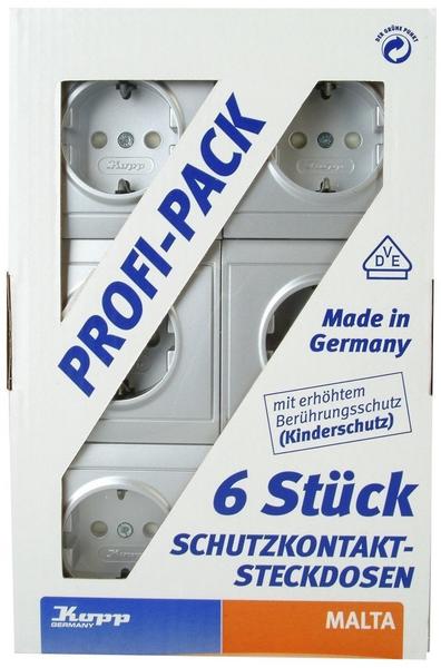Kopp Profi-Pack: 6x Schutzkontakt-Steckdosen (923420055)