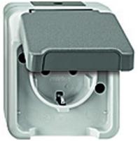 Merten MEG2329-8029, Merten MEG2329-8029 SCHUKO-Doppel-Steckdose, senkrecht