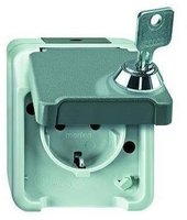 Merten MEG2423-8029, Merten MEG2423-8029 SCHUKO-Steckdose, abschlie&szlig;bar mit gleichen