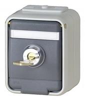 ELSO APWG Aqua-Top Schuko mit 455019 Schriftfeld 1fach abschliessbar lic