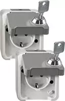 Steckdose SCHUKO MEG2424-8029 lichtgrau (MEG2424-8029)