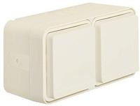 Berker SCHUKO-Doppelsteckdose 47753522 Klappdeck. polarwei&szlig; W.1 Steckdose
