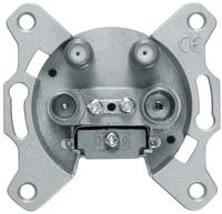 Berker 459410, Berker 459410 Antennen-Steckdose 4-Loch 2SAT TV FM Einzeldose