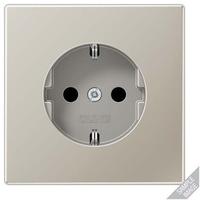 JUNG AL1520D, Jung AL1520D SCHUKO-Steckdose (lackiertes Aluminium) Dark Serie LS