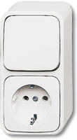 Kom. Wechs./SCHUKO&reg;Steckd. BUSCH-JAEGER 2601/6/2300EAPW500