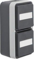 Berker 2-fach grau (47703555)