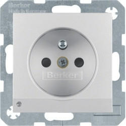 Berker 1-fach aluminium (6765101404)
