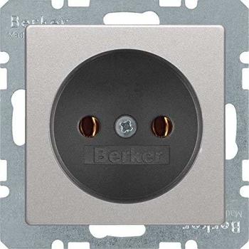 Berker 1-fach aluminium 10 Stück (6167036084)