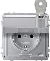 Merten SCHUKO-Steckdose alu MEG2316-7260