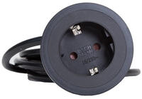 Bachmann 926.001, Bachmann Steckdose PIX 926.001 | Einbausteckdose Schuko 1-fach | 2m