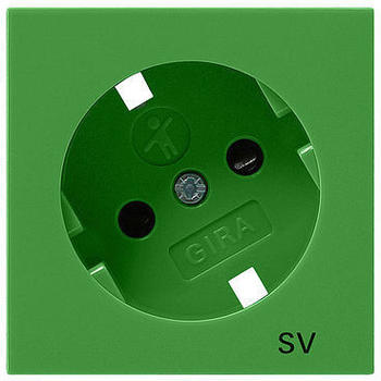 Gira Abdeckung 1-fach 30° + SH SV - grün glänzend (0926107)