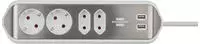 Brennenstuhl 1153590420, Brennenstuhl 1153590420 Tischsteckdose 1 St&uuml;ck Silber,