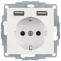 Berker 48031909, Berker 48031909 Berker SCHUKO UP Steckdose 1-fach mit USB A-A,