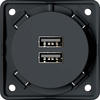 Berker 926102505, Berker Integro FLow/Pure Doppel USB-Ladesteckdose, 230V,...