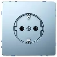 Merten MEG2301-6036, Merten MEG2301-6036 SCHUKO-Steckdose, Steckklemmen, Edelstahl,