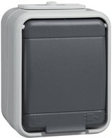 Elso 445009, Elso 445009 Steckdose 16A AquaTop Steckklemme licht/basaltgrau