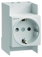 Hager Sns016 Einbau-steckdose Schutzklasse Ii Wei&szlig;