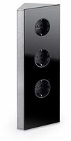 WIPO Steckdosenelement Power-Eck G 230 V - geb&uuml;rstet, schwarz