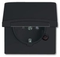 Busch-Jaeger Schuko-Steckdoseneinsatz IP44 anthrazit 20 EUGKB-35-101