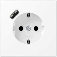 Jung Schuko&reg;-steckdose, 16 A 250 V , Mit Usb-ladeger&auml;t, 1 X Typ C, Safety+, Serie