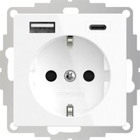 2u-449511 1fach Schutzkontakt-steckdose Mit Usb-ladeausgang, Erh&ouml;hter