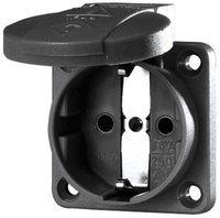 Mennekes Schuko-anbau-steckdose 16a,2p+e,230v,sw 11032