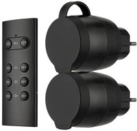 Funkschalt-set Ip44 Mini2+1 Sw 0085600503 Funk-steckdosen-set 3teilig Au&szlig;enbereich