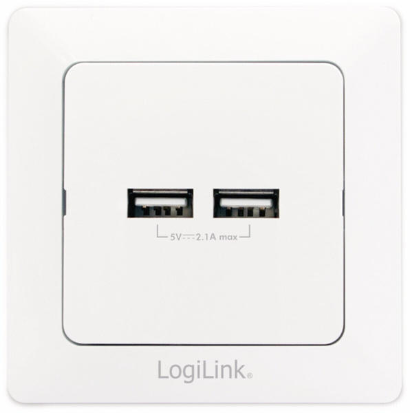 LogiLink 2fach USB-Ladesteckdose (PA0163)