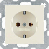 Berker SCHUKO-Steckdose ws/gl 41438982