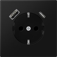 JUNG LS1520-15CASWM, Jung LS1520-15CASWM SCHUKO-Steckdose mit USB Typ AC (max....