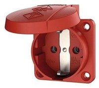 16A2P+E 230V SCHUKO-Anbau-Steckdose rot MENNEKES 11033