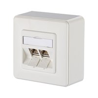 Metz Connect E-dat Modul 2 Port Ap Cat.6a, Reinwei&szlig; 1309120002-e