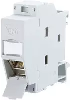 Metz Connect 1309107003-E Netzwerkdose Hutschiene CAT 6a Lichtgrau (RAL 7035)