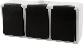 McPower Taff Feuchtraum-Schuko-Steckdose grau (1535388)