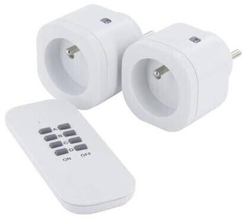 Chacon Mini-Steckdosen 2er-Set weiß (54670)