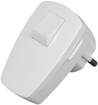 Kopp Schutzkontakt-Stecker mit Schalter weiß (170402006)