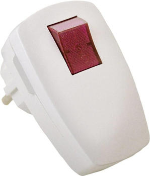 AS Schwabe Schutzkontakt-Stecker mit beleuchtetem Schalter (45034)