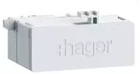 Hager ZZ45WAN2PP RJ45-Buchse in Patch/ Patch 180&deg; f.WAN-Anwendung IP20 CAT6A