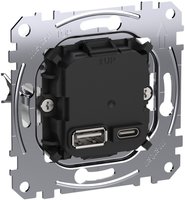 Merten USB-Ladeeinsatz Typ A+C mit Power-Delivery-T MEG4366-0120 (MEG4366-0120)