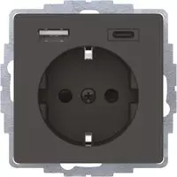 Berker Steckdose SCHUKO/USB 48046086