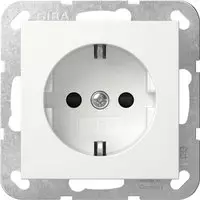 Gira 445327, Gira 445327 SCHUKO-Steckd. SP System 55 Reinwei&szlig; m